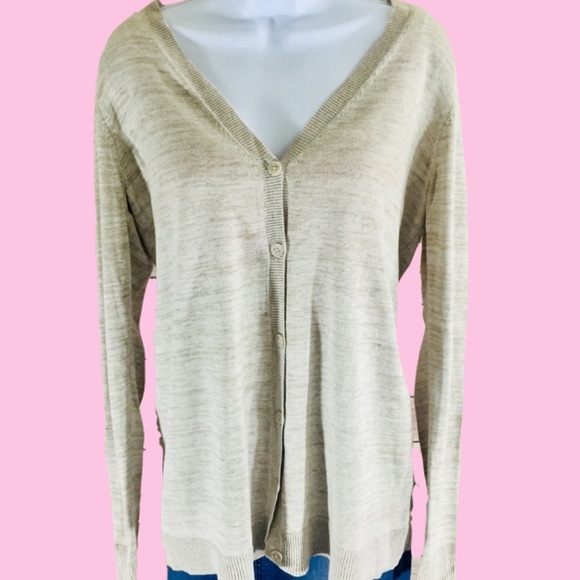 Liz Lange Maternity Tan Cardigan 